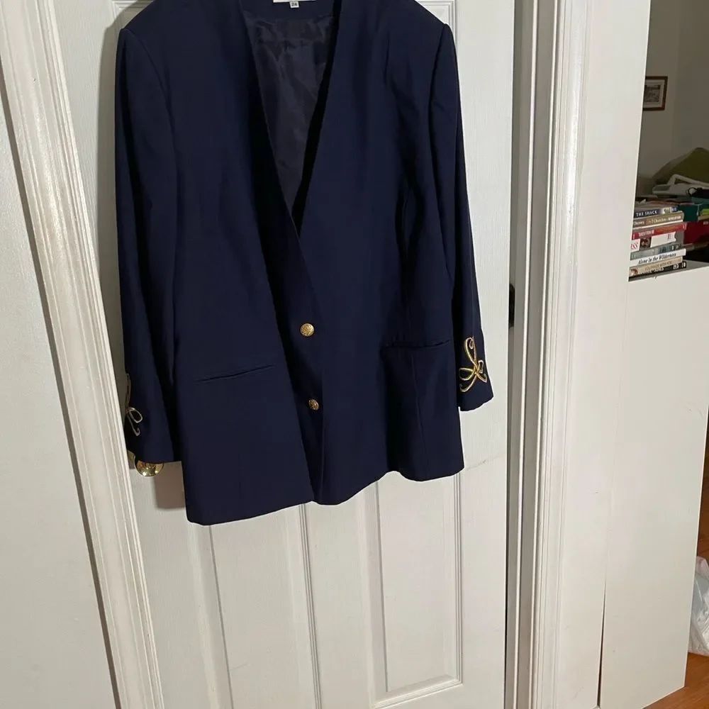 Sarah Christine 2 piece Navy Skirt Suit